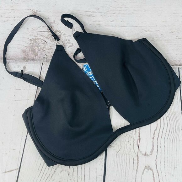 Free People Intimately Bra 32C Ari Underwire Plunge Stretch Convertible Straps - Picture 2 of 8